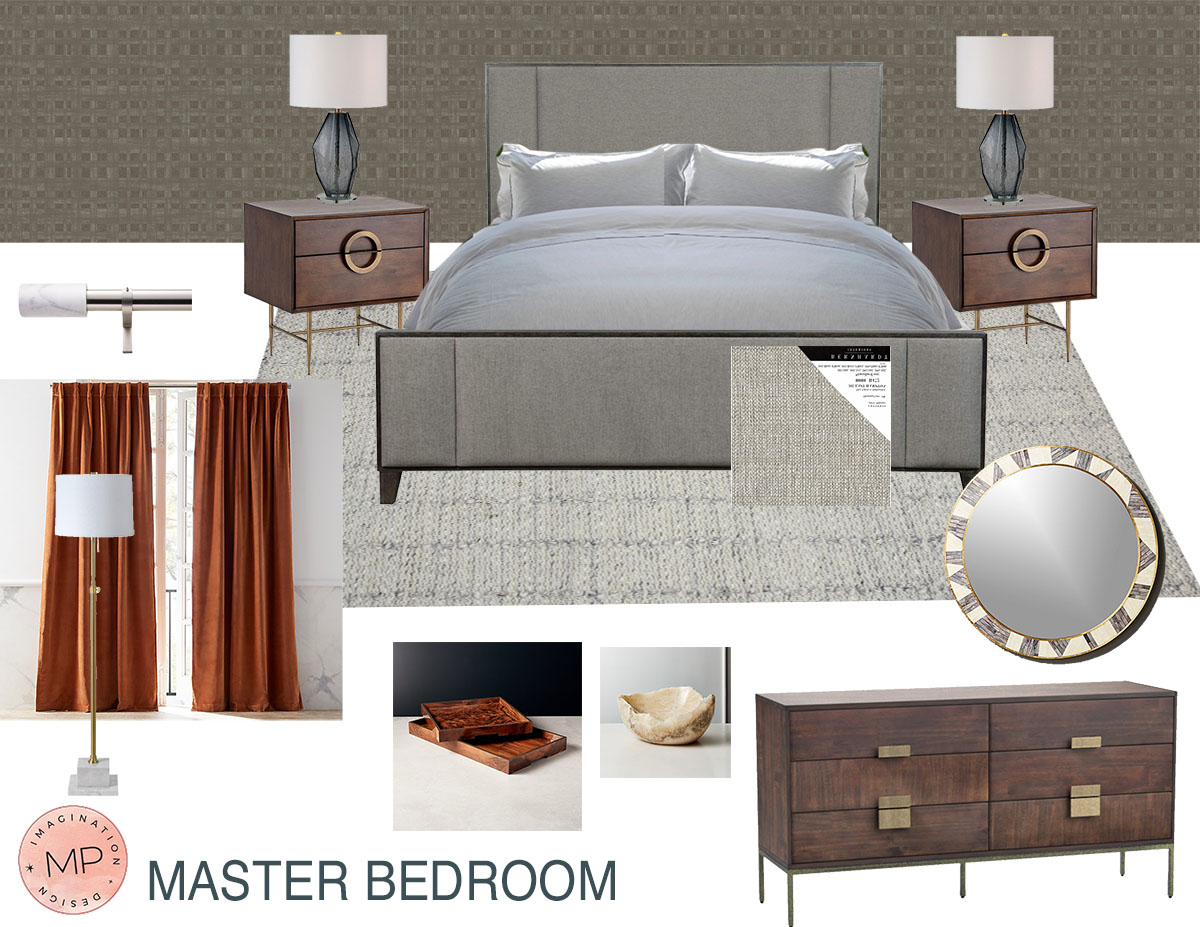 Durant master bedroom concept board