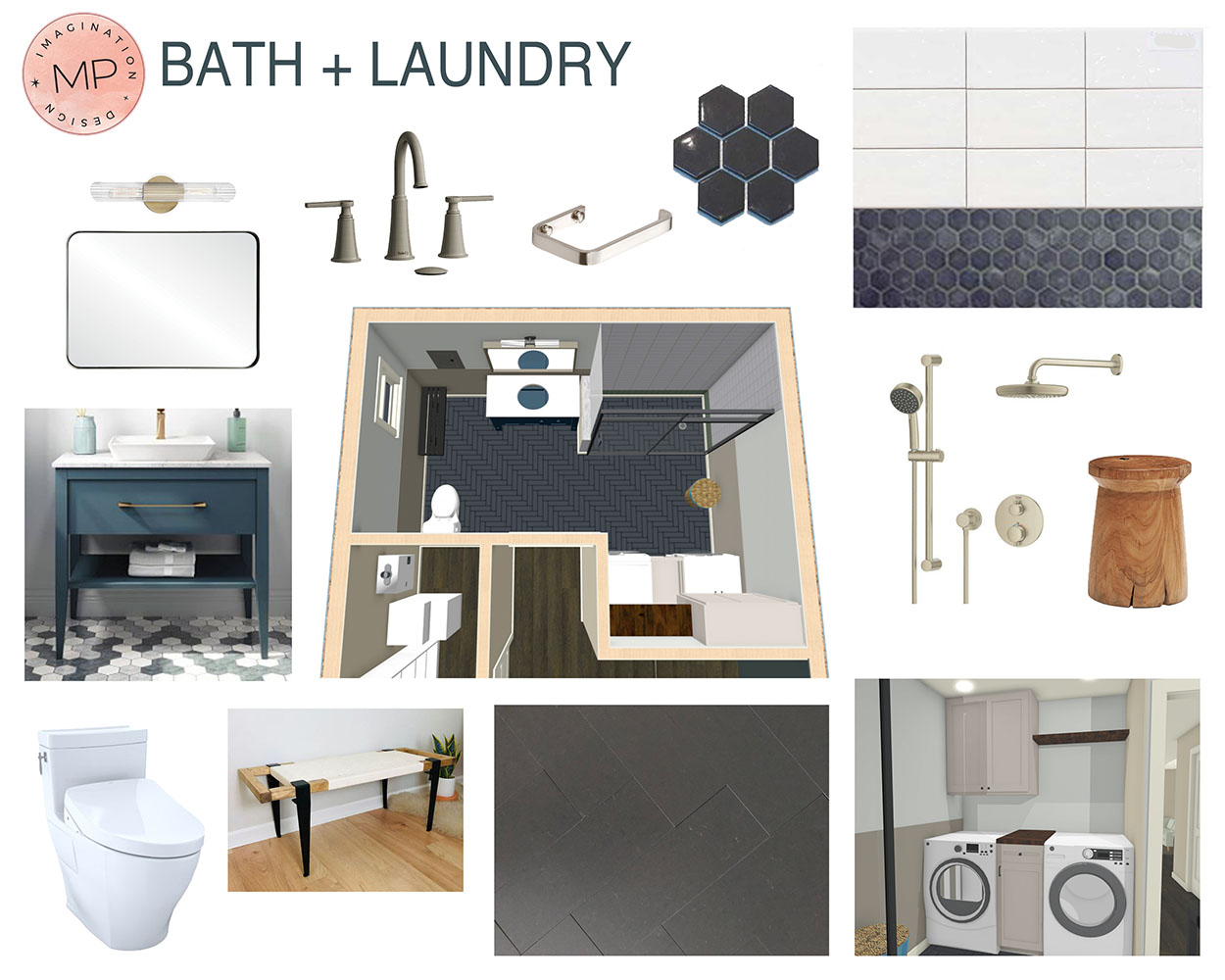 Keystone 2 - Bath & Laundry Design Board