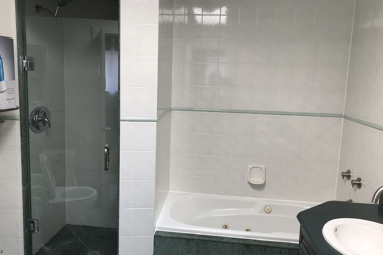 Leacrest Bathroom - Before - Shower & Bath