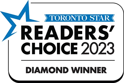 Toronto Star Readers' Choice 2023 - Diamond place for best Bathroom Design / Renovation and Kitchen Design / Renovation
